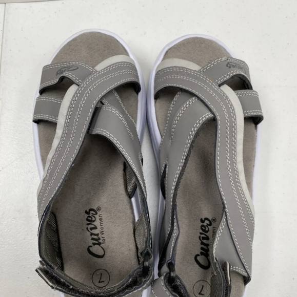 Curves for Women Shape Up Sandals Rockers Exercise Toning Shoes Women's Size 7M - Picture 4 of 11